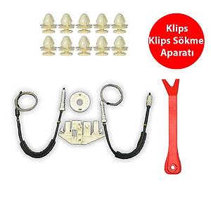 Cam Kriko Tamir Seti  Sol �n Peugeot 406 1995-2004 9633879080