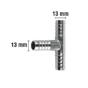 Rakor Metal T tip Hortum ��in 13mm 2 Adet