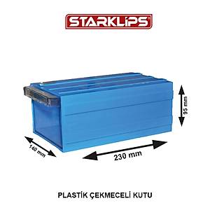 Plastik �ekmece 140 140X95X230 Sk Mavi 5 Adet