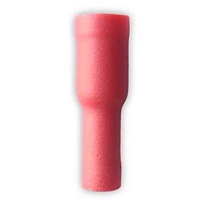 Yuvarlak �zoleli Kablo Ucu Di�i K�rm�z� 0,5-1,0 /4mm Bd1040 25 Adet