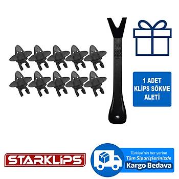 Hortum Tutucu Klips Siyah 6Mm M1851-02 10 Adet