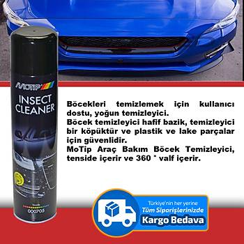 Sinek ve Bcek Temizleyici 600 Ml Motip