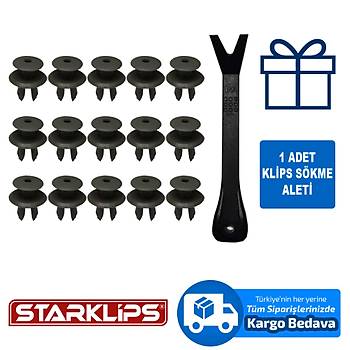 Deme Klipsi Koyu Gri 7018672991 VW T4 20 Adet