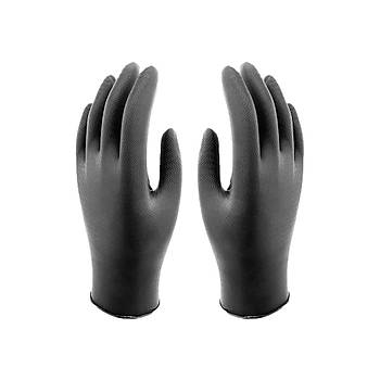 Nitril Eldiven Y�ksek Dayan�kl�  Siyah  25 Adet