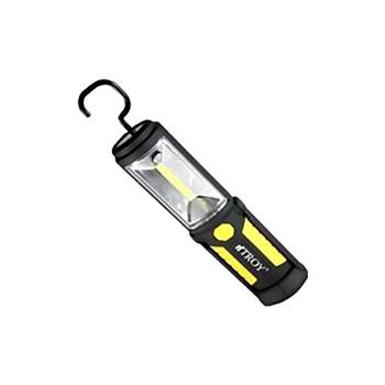 Ledli alma Lambas arjl Troy 3.7V 2000m AH COB 3W Mknatsl 220 lumen 360 Derece Dner Sapl