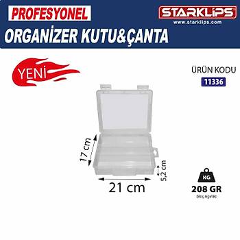 3 Blmeli Plastik Organizer anta  Sabit Gzl Vida, Tak, Hobi Dzenleyici Kutu