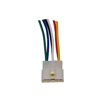 Plastik 6 Kablolu Erkek Soket 15cm 0,5mm C601M