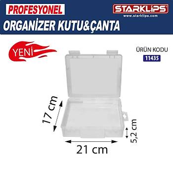 1 Blmeli Plastik Organizer anta  Sabit Gzl Vida, Tak, Hobi Dzenleyici Kutu