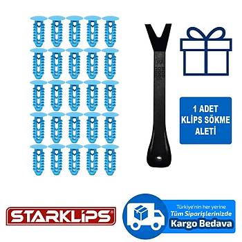 Deme Klipsi Mavi 10X24X14 Ducato 25 Adet