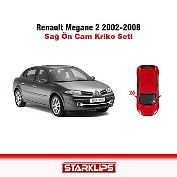 Renault Megane 2 2002-2008 8201010925-8200325135  Sa n Cam Kriko Tamir Seti +10 Klips + Klips Skme