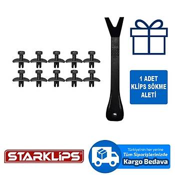Klips 5x14mm Nissan 63844-D0100 Isuzu 8942211500 GM 94221150 10 Adet
