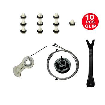 Peugeot 307  2001-2007 9224A6-9224A4  Sa� Arka Cam Tamir Seti