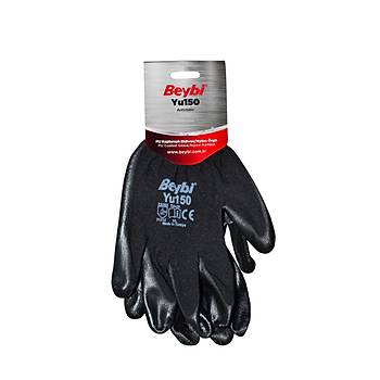 Eldiven  Nitril Poliretan Kapl Polyester rme Siyah No.9/288 Beybi Pu Touch  2 Adet