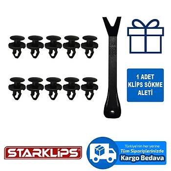 Davlumbaz Klipsi 8,5x14x19mm 11609417 Gm Chevrolet Cobalt 10 Adet