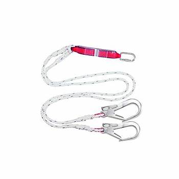 ift Bacakl ok Emicili Lanyard Statik Halatl