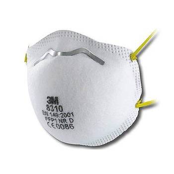 Toz Maskesi FFP1 Ventilsiz Konik  3M 8310 (10 Adet Fiyatıdır)