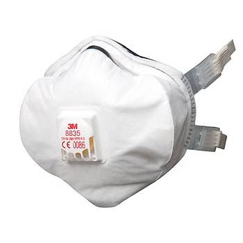 Toz Maskesi FFP3 Ventilli Konik  3M 8835(5 Adet Fiyatdr)
