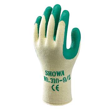 Showa - 310 Green Koruyucu Eldiven Polyester / Pamuk Astar Avu i Lateks Kapl