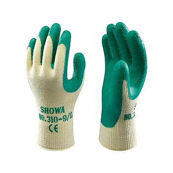 Showa - 310 Green Koruyucu Eldiven Polyester / Pamuk Astar Avu i Lateks Kapl
