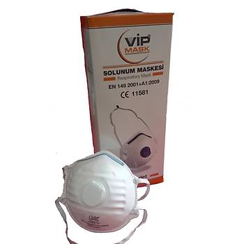 Toz Maskesi FFP1 Ventilli Kubbe VIP Mask (1 Kutu : 25 Adet )