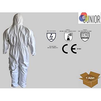Tek Kullanmlk Tulum   TYPE 5 / 6 COVERALL CAT.III JN2020 JUNIOR