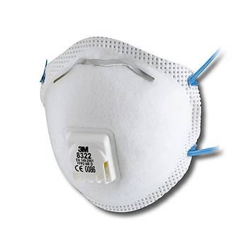 Toz Maskesi FFP2 Ventilli Konik  3M 8322(10 Adet Fiyatdr)