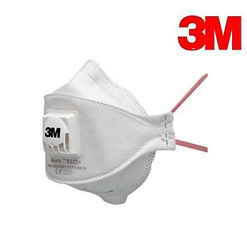 3M 9332+ Ventilli Toz ve Duman Maskesi FFP3 NR D