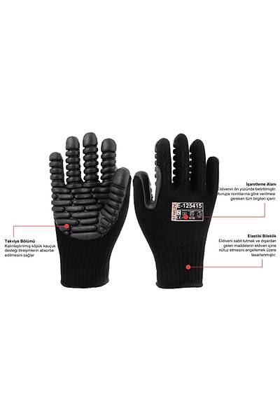 Starline E-125415 Anti-Vibrasyon Eldiveni