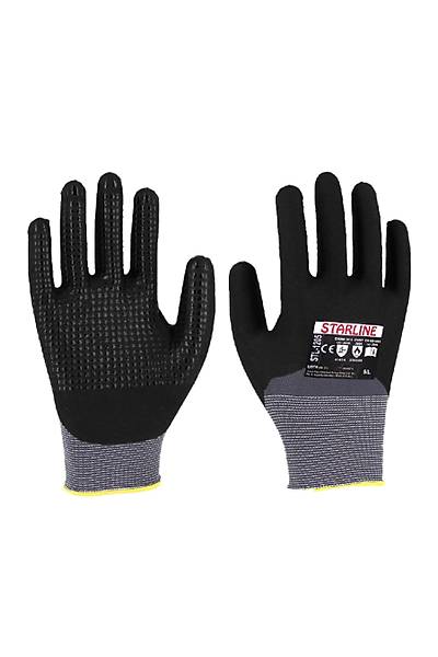 STARLINE STL-1205 Dotlu K�p�k Nitril Eldiven Paket Sat�� 12 �ift