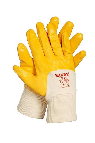 HANDY HN-34 Nitril Kaplama Pamuk Astarl Eldiven