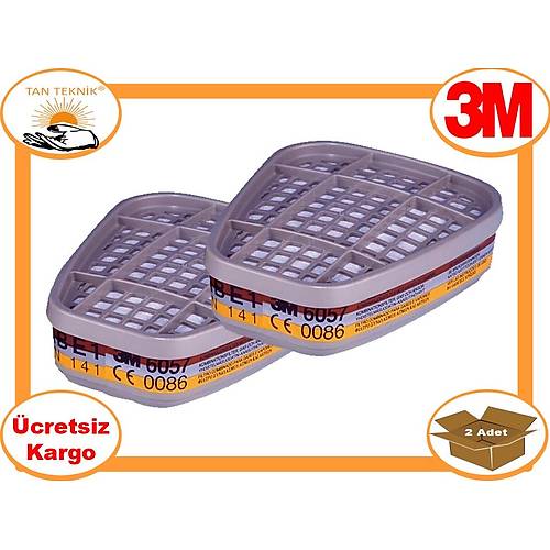 3M 6057 ABE1 Gaz ve Buhar Filtresi