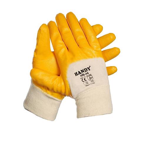 HANDY HN-44 Nitril Kaplama Pamuk Astarl� Eldiven
