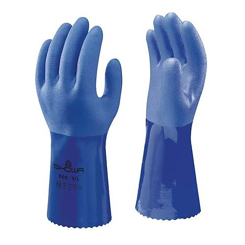 Showa 660 PVC Kimyasal Maddelere Kar�� Dayan�kl� �� Eldiveni