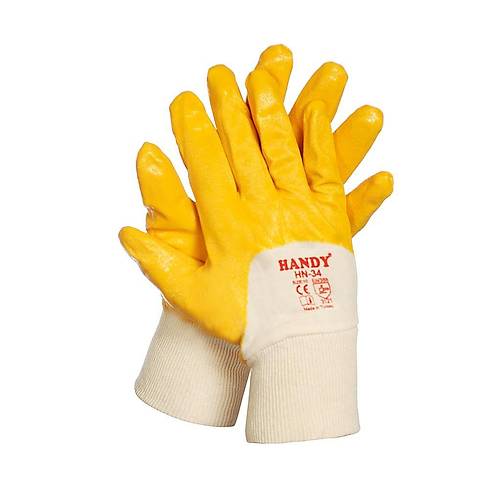 HANDY HN-34 Nitril Kaplama Pamuk Astarl� Eldiven