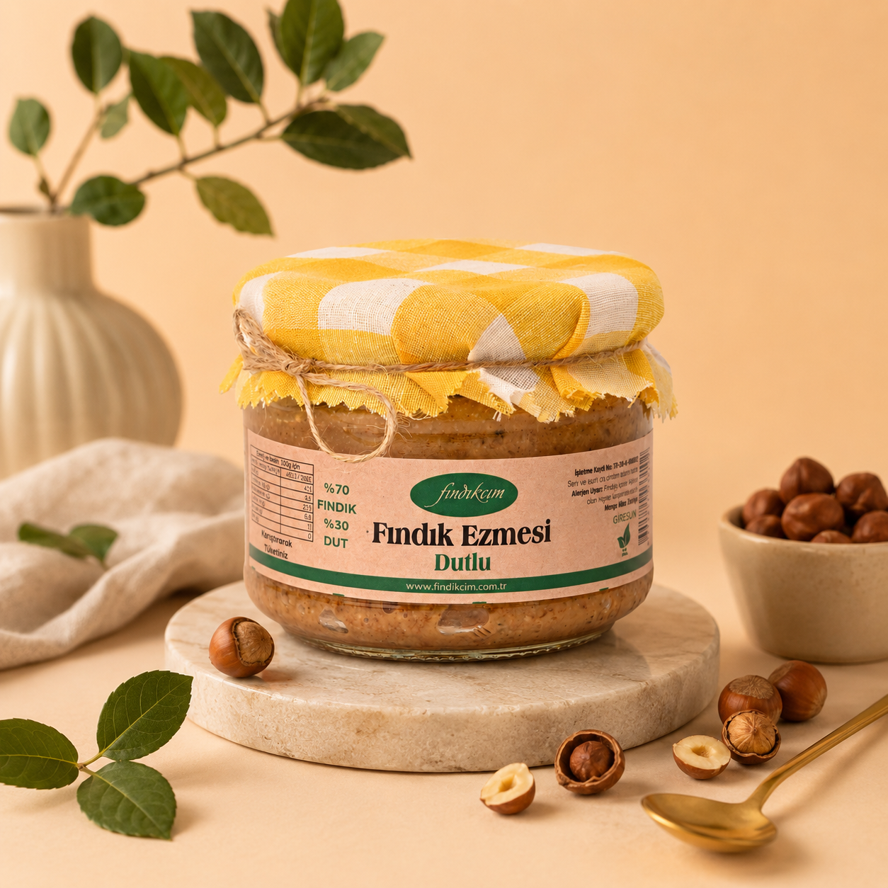 Fındık Ezmesi, Dutlu, KATKISIZ 270 Gr.