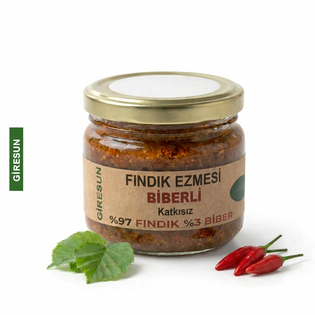 Fındık Ezmesi, Biberli, KATKISIZ 270 Gr.