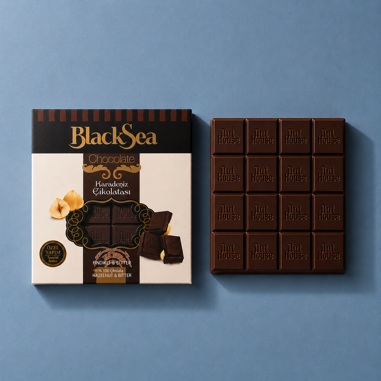 Black Sea Chocolate ® Fındıklı Bitter Çikolata 65 Gr.