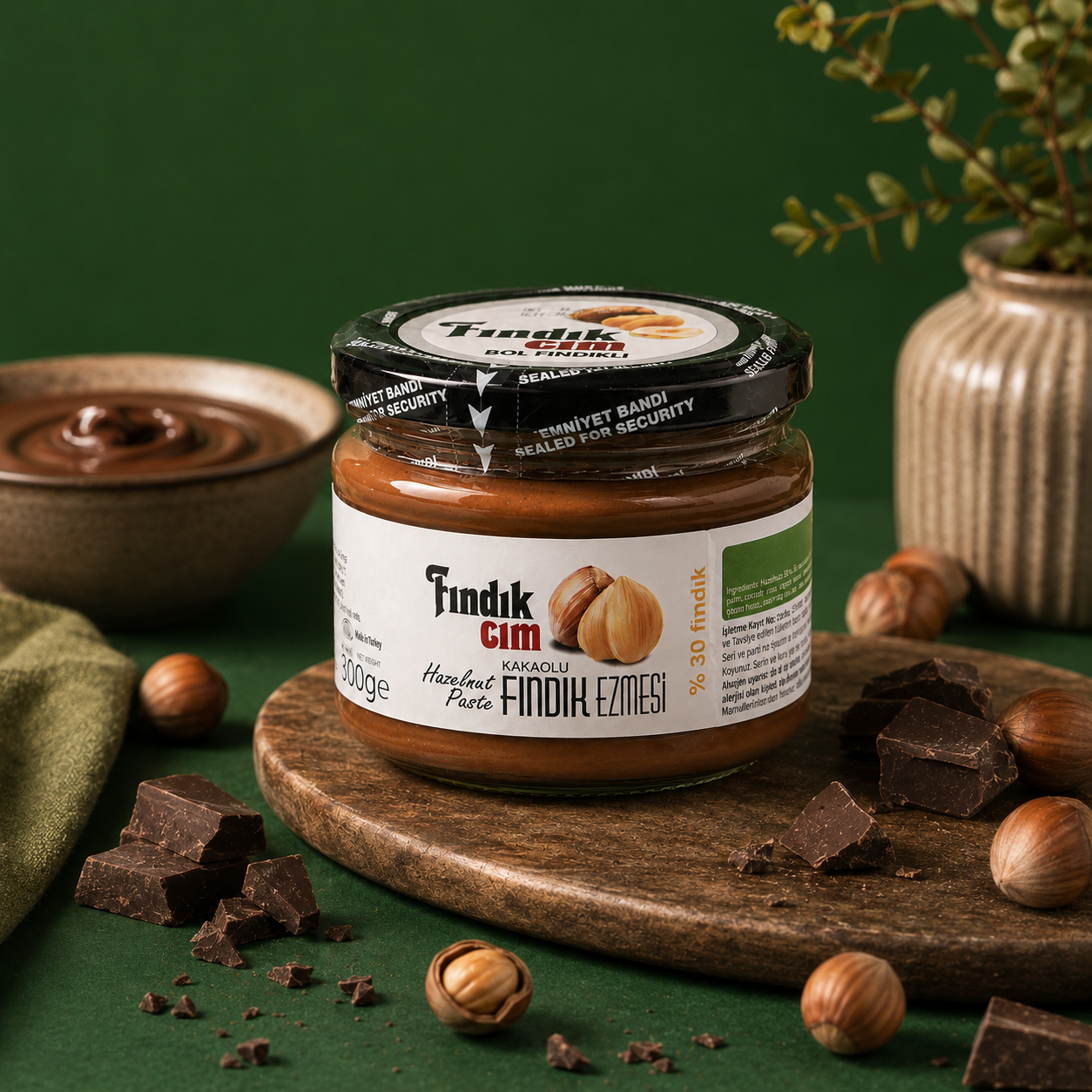 Fındık Ezmesi, Kakaolu 300 Gr.
