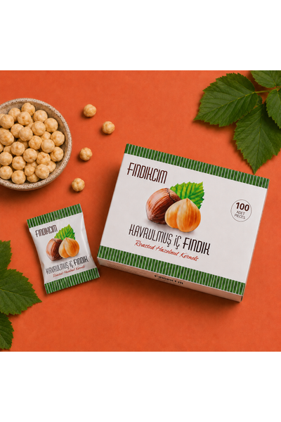 100 Adet 20 Gr. �ifte Kavrulmu� F�nd�k