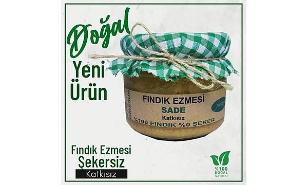 Fndk Ezmesi, ekersiz %100 FINDIK 270 Gr.