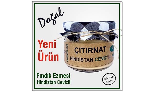 ITIRNAT - Hindistan Cevizli Stl Fndk Ezmesi 300 Gr.