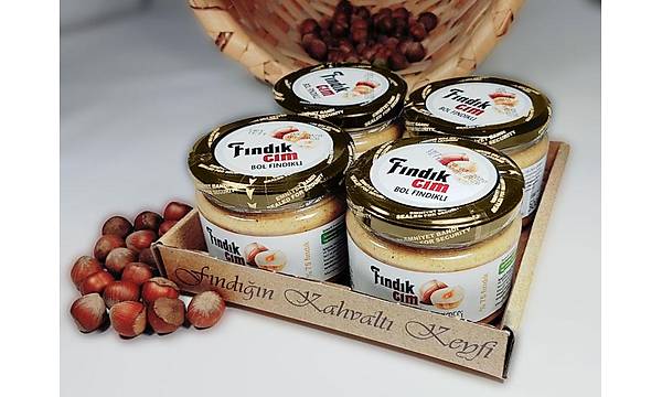 Fndk Ezmesi, ekerli, KATKISIZ  300 Gr. 4'l Paket