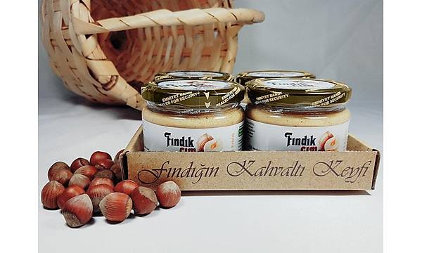 Fndk Ezmesi, ekerli, KATKISIZ  300 Gr. 4'l Paket