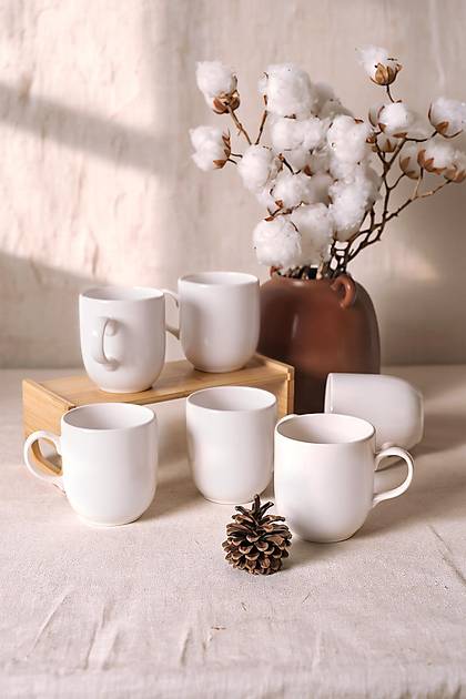 Beyaz Ekinoks Kupa 10 Cm 6 Adet 006