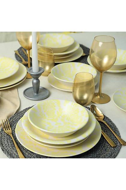 Yellow Pieces Yemek Takm 16 Para 4 Kiilik - 18193