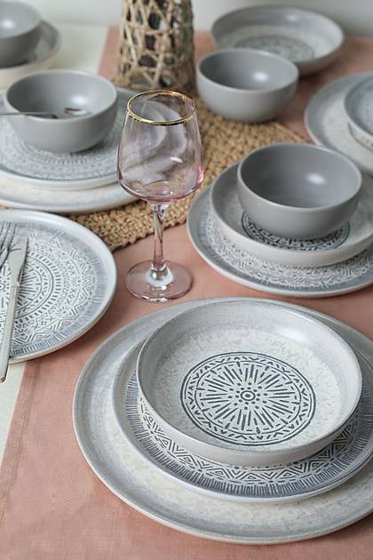 Stone Nordic Yemek Takm 24 Para 6 Kiilik 21426-27