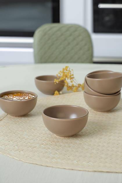 Mat Toprak Taupe Bulut Mini erezlik / Sosluk 8 Cm 6 Adet 977