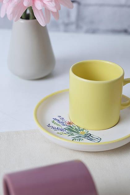 Elegant Blossoms Nordic Kahve Takm 12 Para 6 Kiilik 21788-93