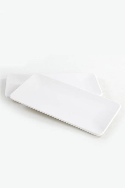 Mat Beyaz Siera Kayk Tabak 33 Cm 2 Adet
