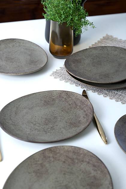 Keraart Mat Toprak Stella Pasta Taba 23 Cm 6 Adet 20572